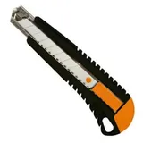 Fiskars Cuttermesser mit Metallführung, 18 mm, Orange/Schwarz, 1003749