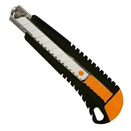 Fiskars Cuttermesser mit Metallführung, 18 mm, Orange/Schwarz, 1003749