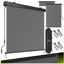 Kesser Senkrechtmarkise 200 x 250 cm grau wasserabweisend