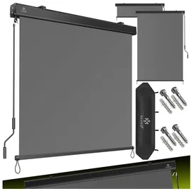 Kesser Senkrechtmarkise 200 x 250 cm grau wasserabweisend