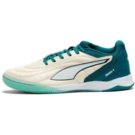 Puma Ibero V Hallen-Fußballschuhe Unisex Sugared Almond/Emerald Ice/Mint Jelly/Schwarz 39
