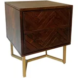 Wohnling Nachtschrank WL7.039 45 x 40 x 57 cm Braun