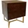 Wohnling Nachtschrank WL7.039 45 x 40 x 57 cm Braun