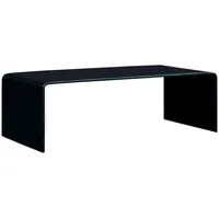 VidaXL Couchtisch Schwarz 98x45x31 cm Hartglas