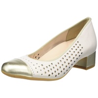 Ara Shoes ara Damen Nizza Pumps, Platin,Cream, 40 EU Weit