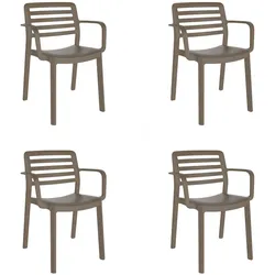 Resol garbar WIND Sessel Indoor, Outdoor Set 4 Schokolade