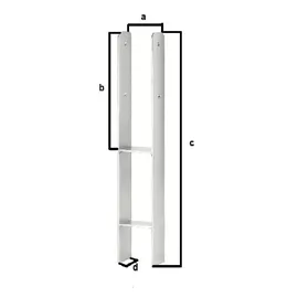 Trendline H-Pfostenanker 60 x 9,1 x 6 cm