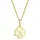 Elli Halskette Kleeblatt Glücksbringer mit Diamant 585 Gelbgold