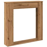 vidaXL Kaminumrandung Artisan-Eiche 100x20x100 cm Holzwerkstoff