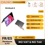 CHUWI MiniBook X N150 Laptop 10,51 Zoll 16 GB RAM 512 GB SSD 2-in-1 Yoga-Modus Intel Windows 11 Notebook 360 °   Umklappbares WLAN 6