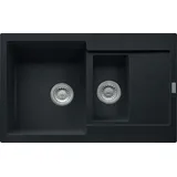 Franke Maris MRG 651-78 links Einbauspüle granit schwarz Excenterbetätigung 780 x 500 mm