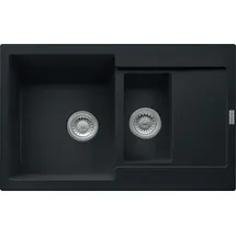 Franke Maris MRG 651-78 links Einbauspüle granit schwarz Excenterbetätigung 780 x 500 mm