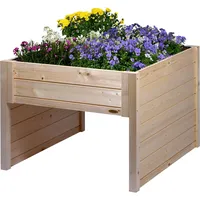 Dobar Mährobotergarage mit integriertem Pflanzkasten 79 x 73 x 56 cm