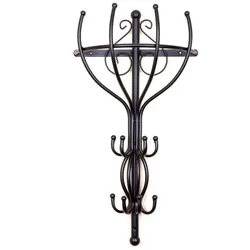 DanDiBo Garderobe Kleiderständer Vienno Halbrund 66 cm Wandgarderobe Kleiderhaken Haken