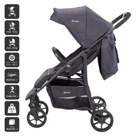 BabyGO 3 in 1 Kinderwagen black