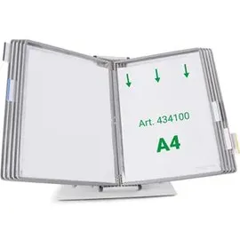 Tarifold Sichttafelsystem 434100 DIN A4 grau mit 10 Sichttafeln, 1 St.