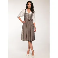 Spieth & Wensky Dirndl Gesia (1-tlg) glänzende Schürze braun 40
