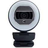 WORTMANN TERRA Webcam Halo mit LED-Lichtkranz (C1868pro) Full-HD, Auto Focus, Stereo Mic, Privacy Slider