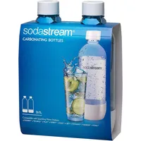 SodaStream Soda-Club 1041230490 PET-Flasche 1 Liter Duopack, blau