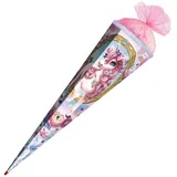 ROTH Roth, Schultüte Einhorn Beauty\", eckig, 850 mm, Glitter Tüllverschluss, mit Glitter und Glitzerborte, (85 cm, 1x)