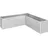 Belvedere Midi L200 201 x 201 x 61 cm silber-metallic
