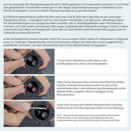 luxuskollektion FORIOUS Wasserhahn Bad Edelstahl Wasserfall