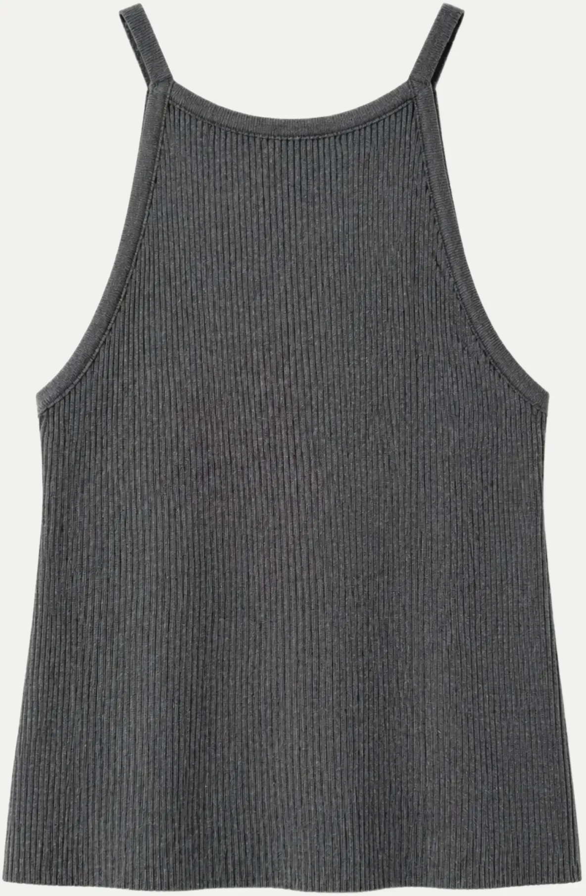 Geripptes Top Grau XS