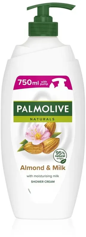 Palmolive Naturals Almond cremiges Duschgel mit Mandelöl mit Pumpspender 750 ml