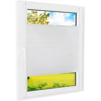 Foxx Plissee Klemmfix weiß blackout 85x220 cm : Weiß,
