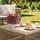 Relaxdays Tortenplatte mit Fuß, Silber,Transparent