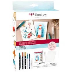 Tombow Watercoloring "Seaside" Malset farbsortiert, 1 Set