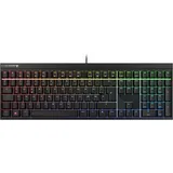 Cherry MX 2.0S RGB, Gaming Tastatur, Mechanisch, Cherry BLACK, kabelgebunden, Schwarz