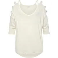 LASCANA 3/4-Arm-Shirt Damen creme Gr.48/50