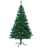 GREATOYAR Weihnachtsbaum, künstlicher Weihnachtsbaum, PVC-Material, Weihnachtsdekoration, mit Metallständer, einfache Montage, 184 Tips, Höhe 120 cm, Grün