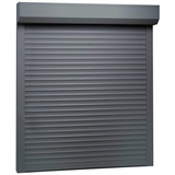 Rollladen Aluminium, ZEYUAN Aussenrolladen, Schrank Rollo, Außenrollo, Sonnenschutzrollo Außen, 100 x 120 cm Anthrazit