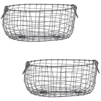 Degawo 2er Set Draht Korb -GROSS- oval L= 38,5