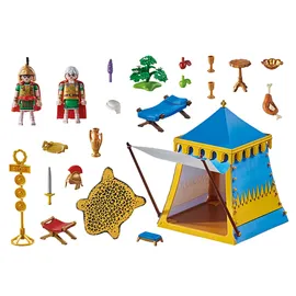 Playmobil Asterix Anführerzelt mit Generälen 71015