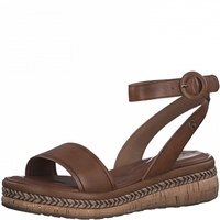 Tamaris Damen Riemchensandalen, Frauen Sandaletten,Comfort Lining,TOUCHit-Fußbett,Sommerschuhe,Freizeitschuhe,NUT Leather,38 EU / 5 UK - 38 EU