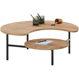 raumhirsch furniture Couchtisch Kufe Metall Eiche 50 x 40 cm