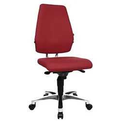 Topstar Bürostuhl Body Balance S30, SI99T21 Stoff rot, Gestell alu