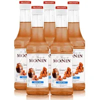 Monin Caramel Light Sirup 250 ml - Für Cocktail und Kaffee (5er Pack)