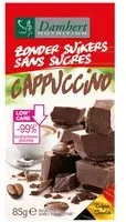 Damhert Tablette de chocolat cappuccino sans sucre Chocolat 85 g