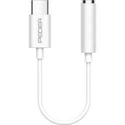 PEDEA USB-C auf 3,5mm Kopfhöreranschluss ,weiß, Klinkenadapter