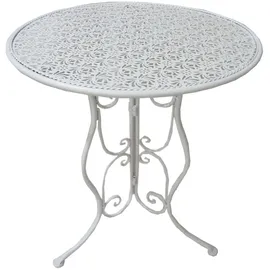 Hti-Living Gartentisch Lani Ø 60 x 72 cm Weiß