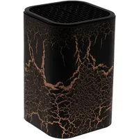 Lashuma Universal Messerblock 9x9x14 cm, Messerhalter Design: Rost, Utensilien