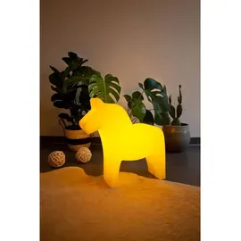 8 seasons DESIGN 8 seasons - Motivleuchte Shining Dala Horse 43 cm gelb veredelt LED