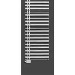 BEMM Design-Heizkörper „Asymo“ 70 × 177,7 cm in Samtschwarz mit brauntouch