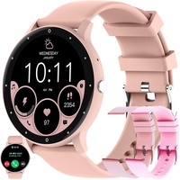 Damen-Smartwatch mit Telefonfunktion, 5ATM wasserdichter 1,39-Zoll-Touchscreen, 123 Sportmodi, Damen-Fitness-Tracker-Uhr für Android iOS