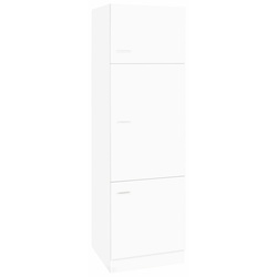 Kühlumbauschrank KOCHSTATION "KS-Elster", weiß, B:60cm H:200cm T:60cm, Holzwerkstoff, Schränke, Breite 60 cm