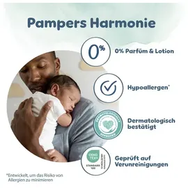 Pampers Pampers® Windeln HarmonieTM Größe Gr.2 (4-8 kg) für Neugeborene (0-3 Monate), 204 St.